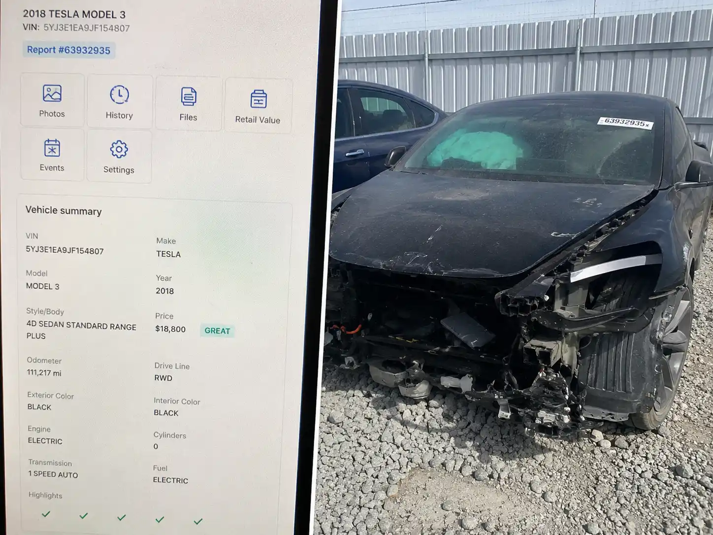 Đối chiếu mã VIN với lịch sử đấu giá xe Tesla