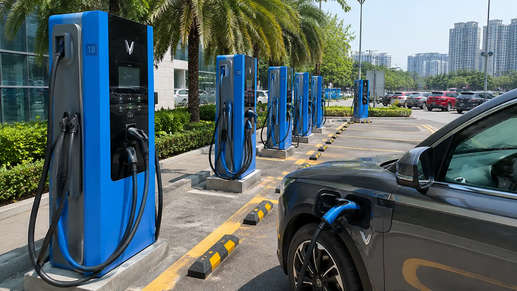 Hệ thống trạm sạc V-Green VinFast