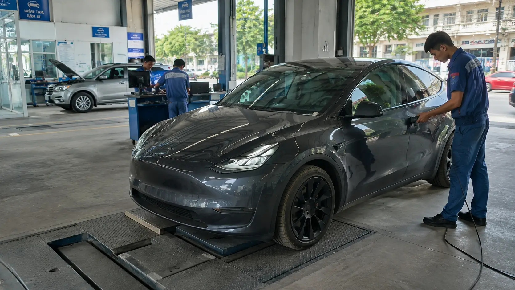 Quy trình kiểm định kỹ thuật Tesla Model Y