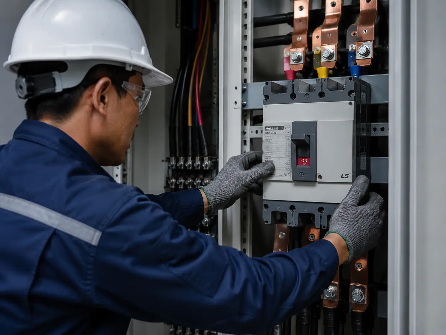 Quy trình lắp đặt CB và đường dây điện cho sạc Tesla