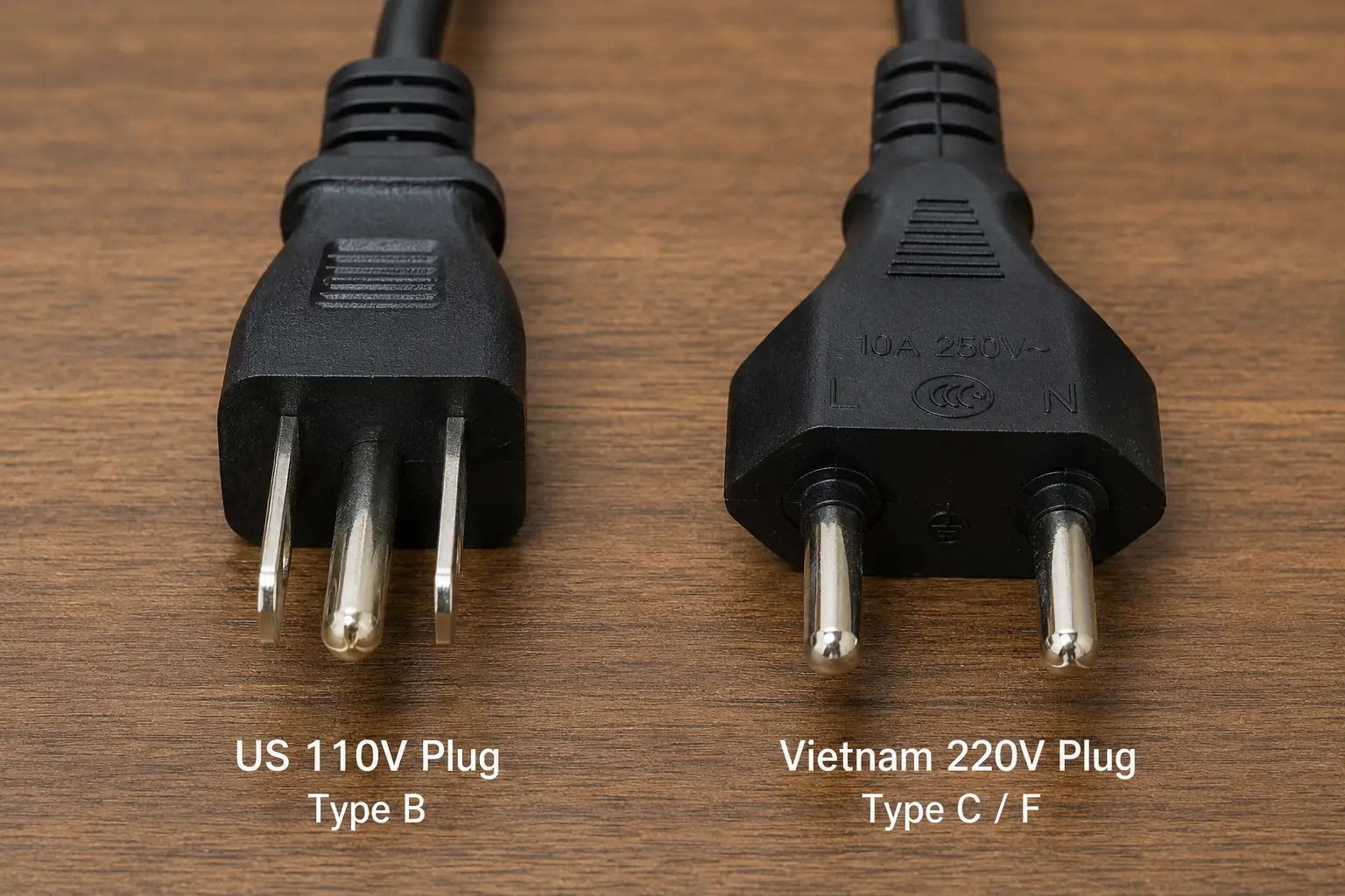 So sánh chuẩn phích cắm điện Mỹ và Việt Nam cho xe Tesla
