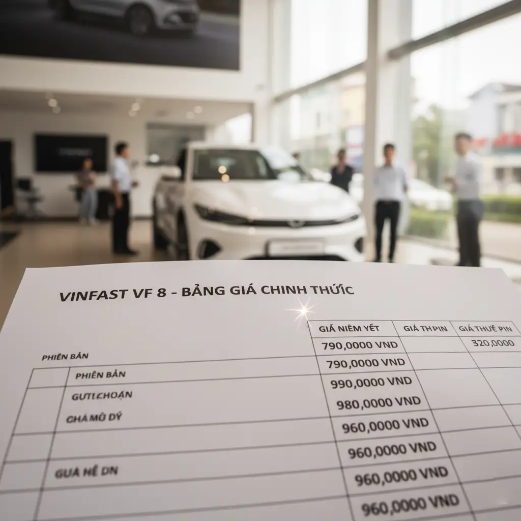 Tra cứu giá lăn bánh VinFast VF 8