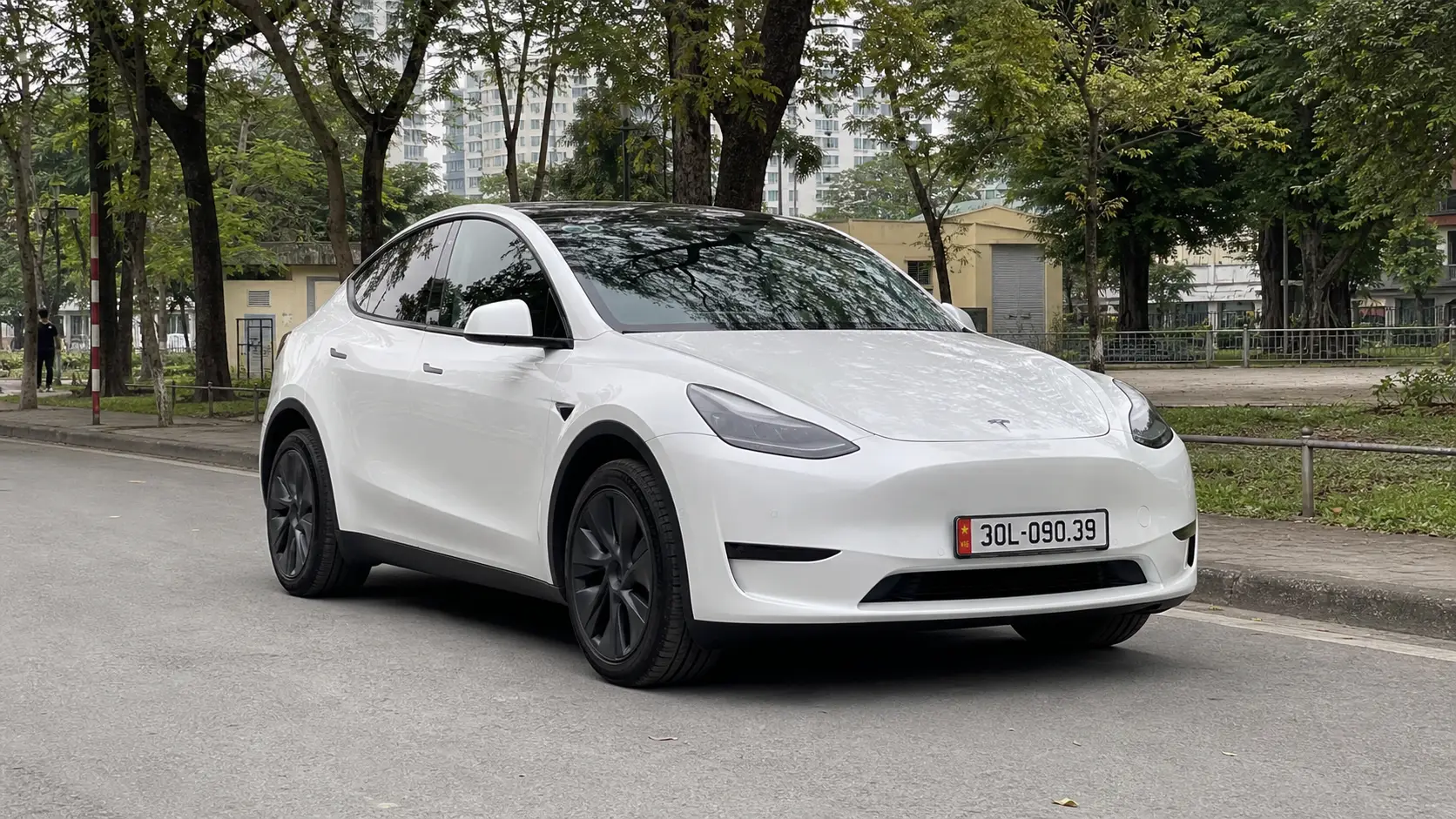 Xe Tesla Model Y sau khi đăng kiểm thành công